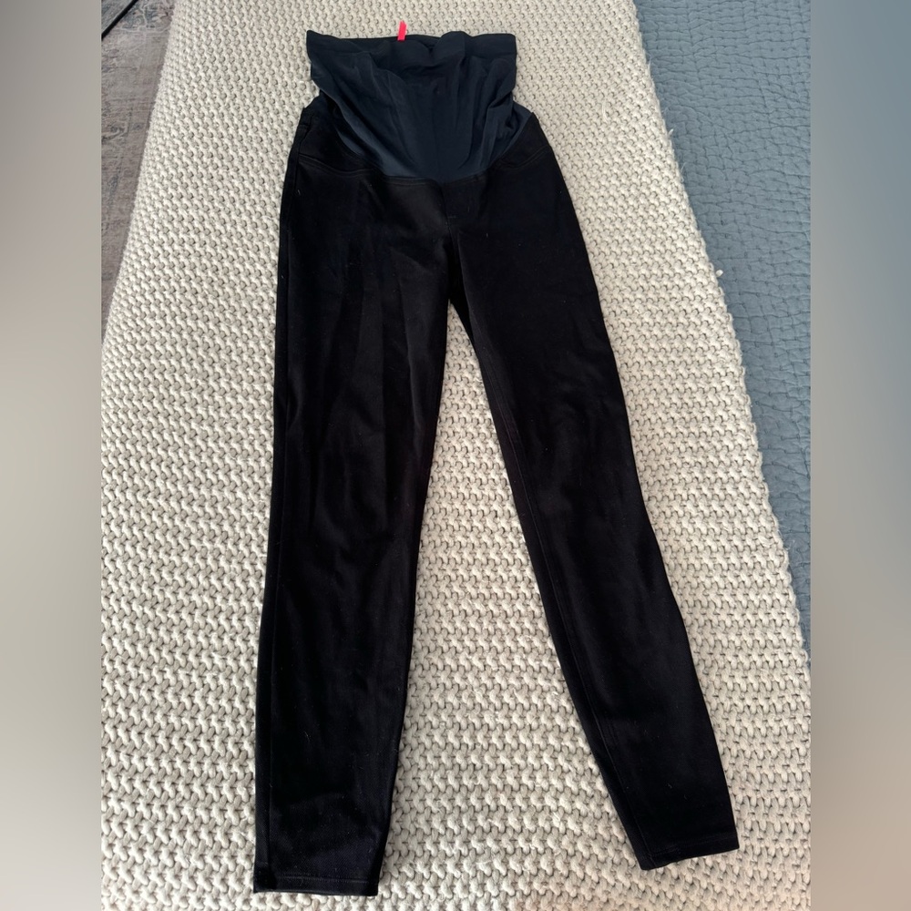 Spanx black maternity jeggings